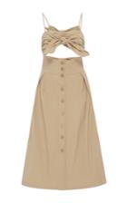 Sea Tie Front Cutout Dress