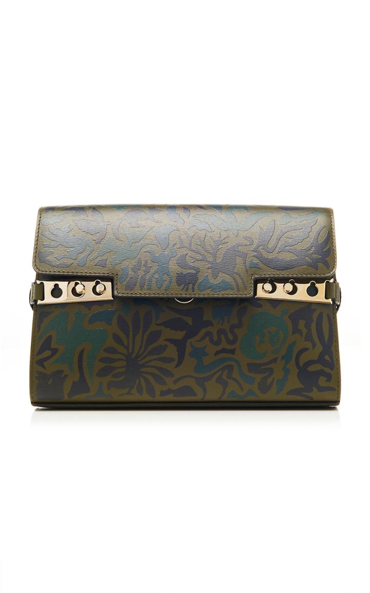 Moda Operandi Delvaux Pochette Tempte Hide And Seek Printed Calf Leather Clutch