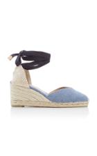 Castaer Chiara Denim Lace-up Espadrilles