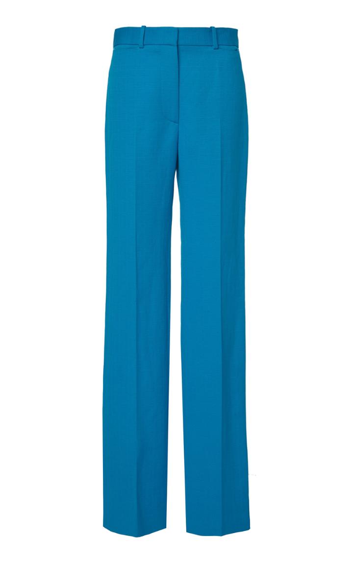 Moda Operandi Victoria Beckham High-waisted Straight-leg Cotton-linen Pants Size: 4