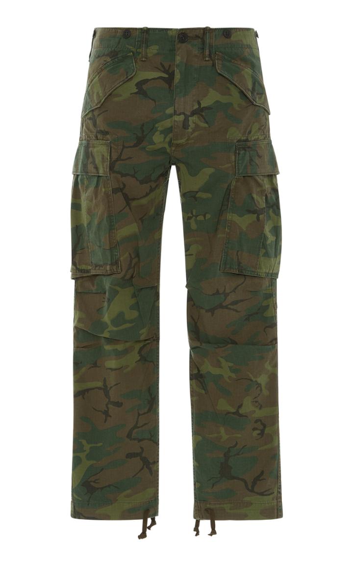 Rrl Surplus Cotton-ripstop Straight-leg Pants
