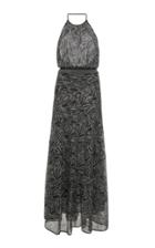 Missoni Printed Halterneck Knitted Maxi Dress