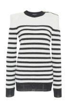 Balmain Striped Knit Top