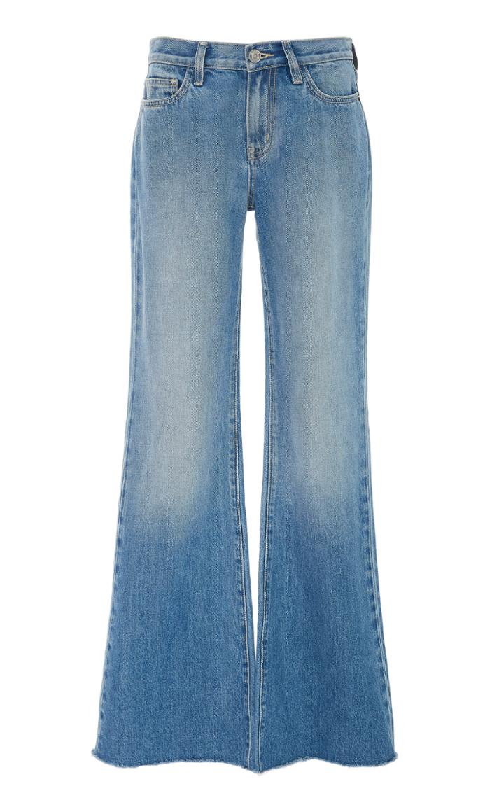 Current/elliott Wray High-rise Frayed Jeans