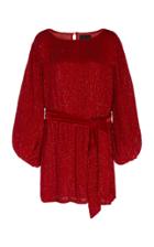 Retrofte Grace Belted Sequined Dress Size: Xs