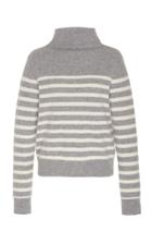 Vince Striped Cashmere Turtleneck Sweater