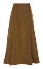 Partow Everly A-line Crepe Midi Skirt