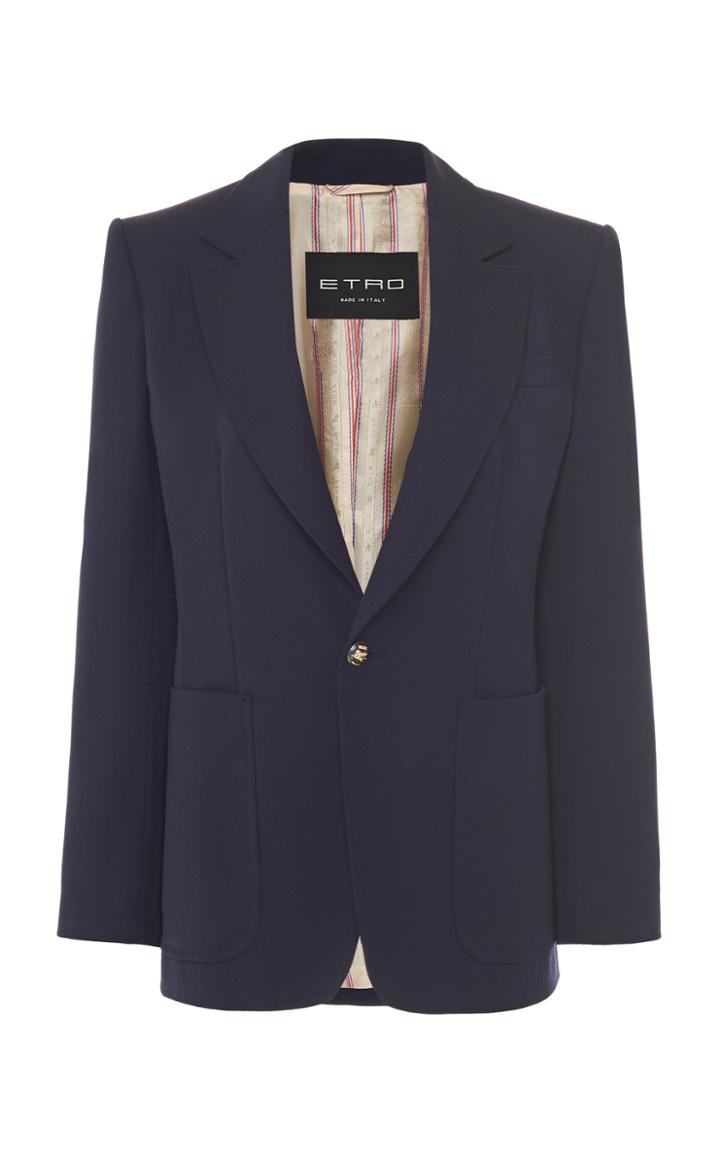 Moda Operandi Etro Wool Blazer Size: 42