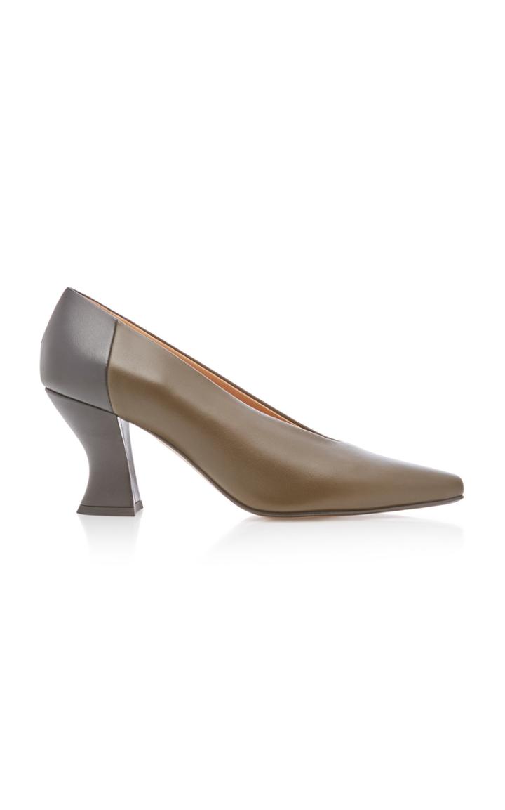 Bottega Veneta Almond Leather Pumps Size: 36