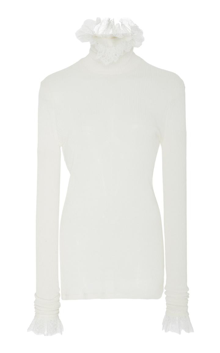 Philosophy Di Lorenzo Serafini Ruffled Knit Top