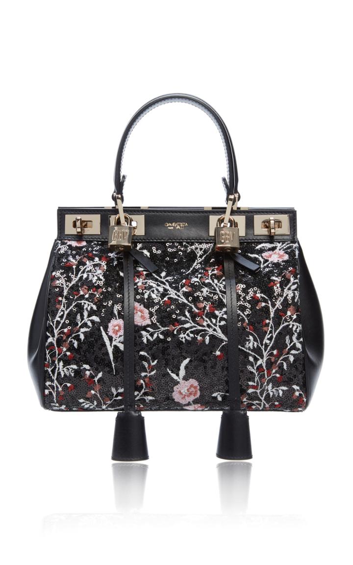 Moda Operandi Giambattista Valli Small Flore Embroidered Leather Bag