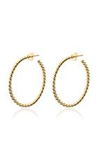 Isabel Lennse Twisted Gold-plated Hoop Earrings