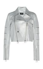 Moda Operandi Akris Clary Cropped Metallic Velvet Jacket Size: 2