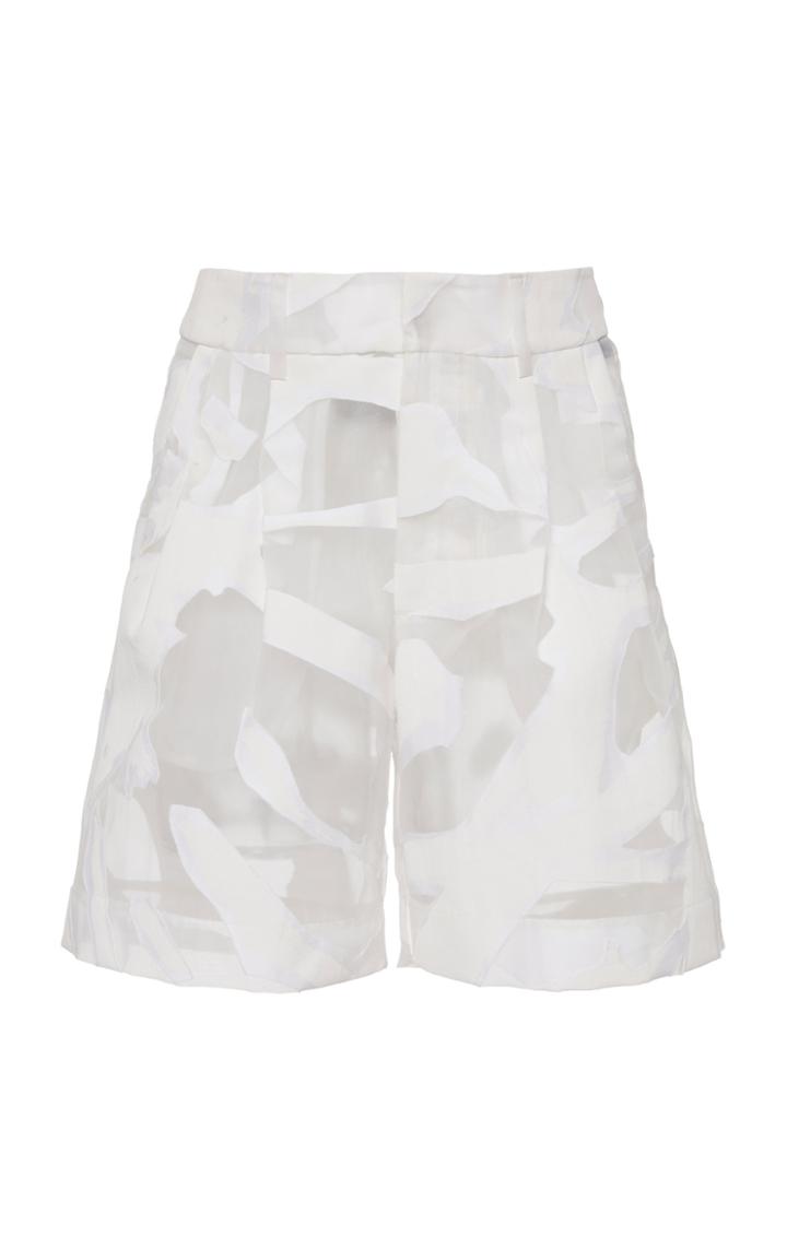 Moda Operandi Libertine Sheer Zebra Pleated Shorts Size: Xs