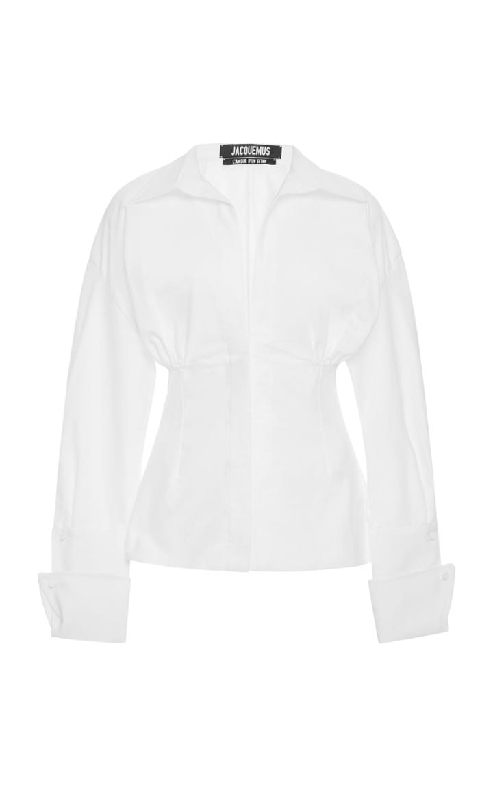 Jacquemus Puff Sleeve Cotton Shirt
