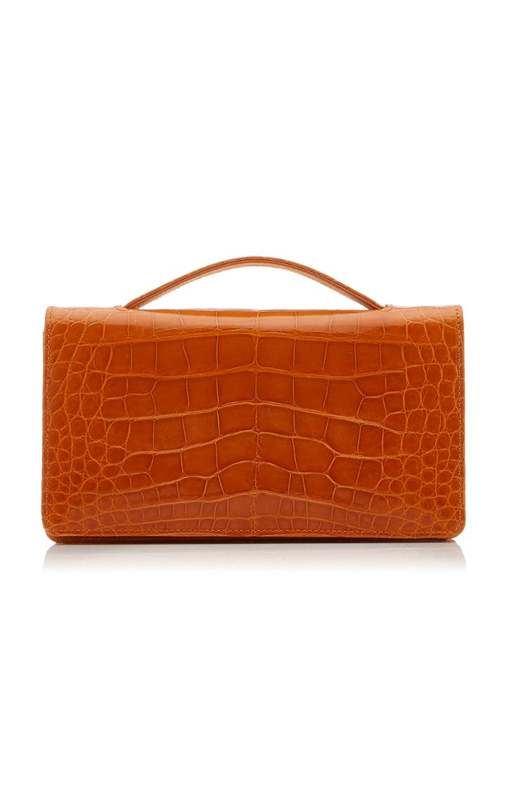 Moda Operandi Nancy Gonzalez Grace Small Crocodile Clutch