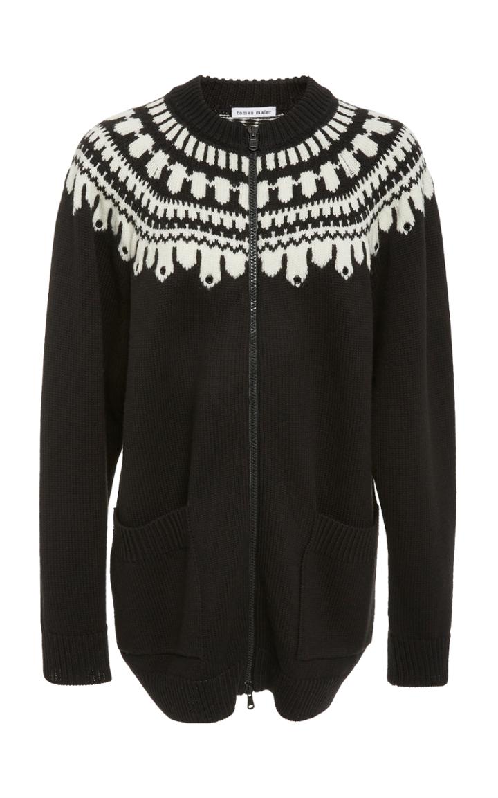 Tomas Maier Fine Merino Wool Cardigan