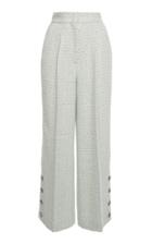 Moda Operandi Alessandra Rich Sequined Tweed Wide-leg Pants