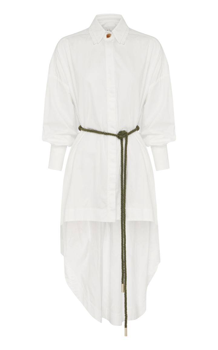 Moda Operandi Aje Tranquility Belted Cotton Shirt