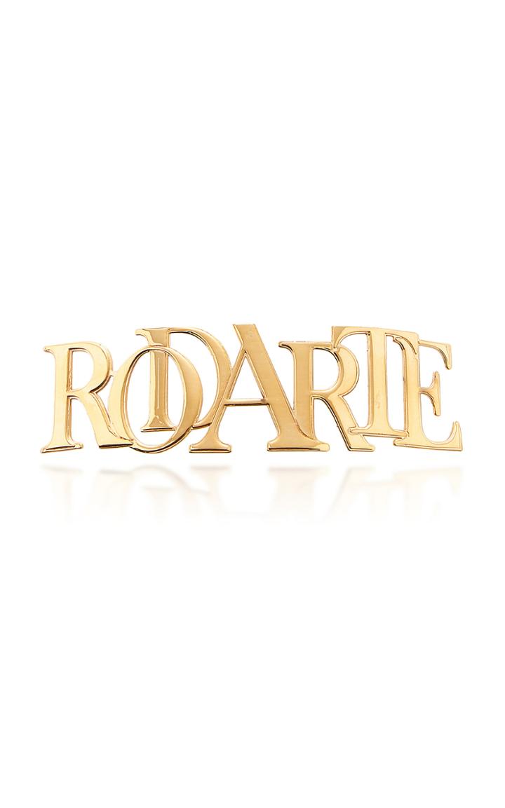Moda Operandi Rodarte Logo-embellished Brass Hair Clip