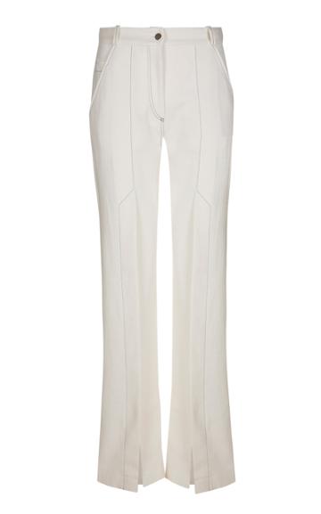 Moda Operandi Mykke Hofmann Havva Contrast-stitched Crepe Flared Trousers