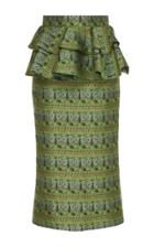 Tata Naka Frilly Peplum Palm Skirt