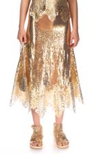 Moda Operandi Paco Rabanne Lace-trimmed Sequined Midi Skirt