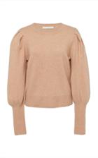 Jonathan Simkhai Puff Sleeve Cashmere Sweater