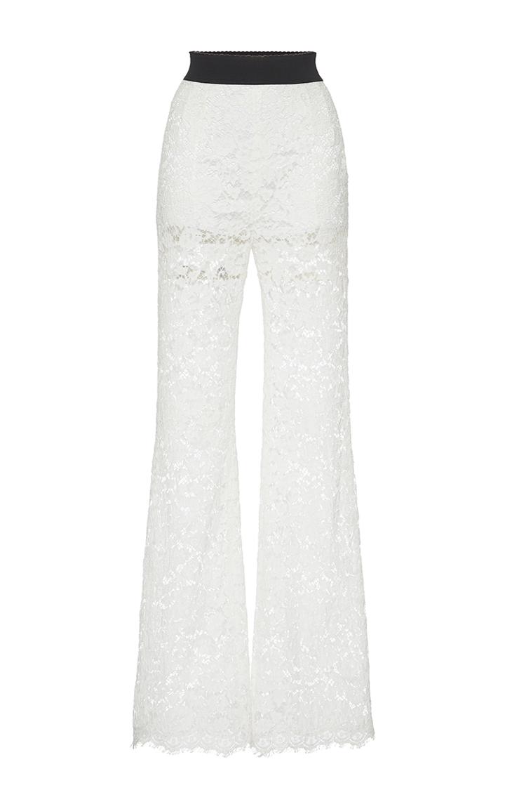 Dolce & Gabbana Sheer Lace Trousers