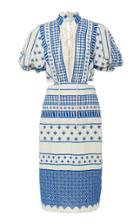 Johanna Ortiz Pre-columbian Ethos Cotton Voile Midi Dress