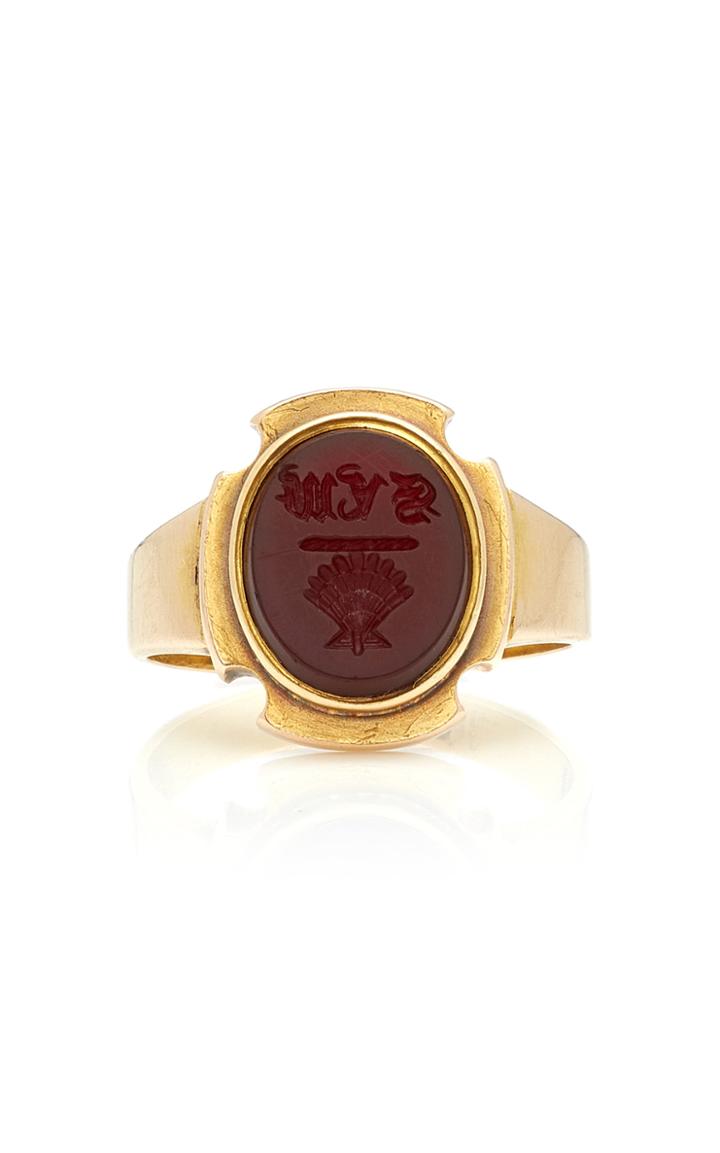 Vela 15k Gold Carnelian Ring