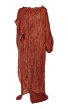 Rosie Assoulin Asymmetrical Pleated Crepe Caftan
