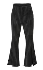 Frame Denim Pinstriped Wool-blend Cropped Pants