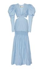 Moda Operandi By Efrain Mogollon Coromoto Cutout Cotton-blend Maxi Dress Size: 0