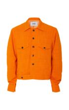 Bode Marigold Linen Cropped Jacket