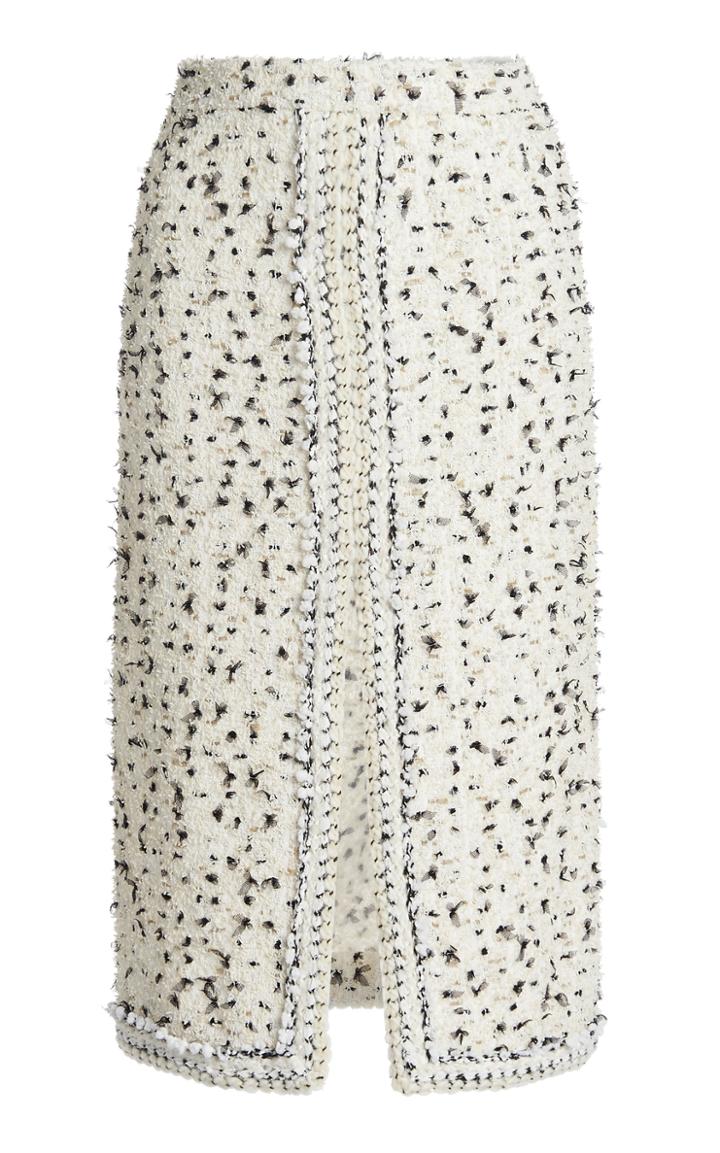 Moda Operandi Giambattista Valli Embroidered Tweed Skirt