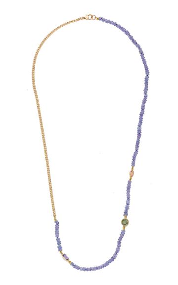 Objet-a Blue Hour 18k Gold And Multi-stone Necklace