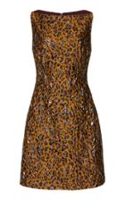 Zac Posen Leopard-print Jacquard Mini Dress