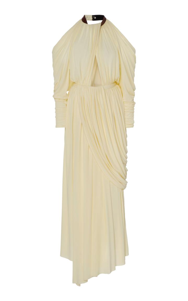 Moda Operandi Proenza Schouler Cold-shoulder Draped Maxi Dress Size: 0