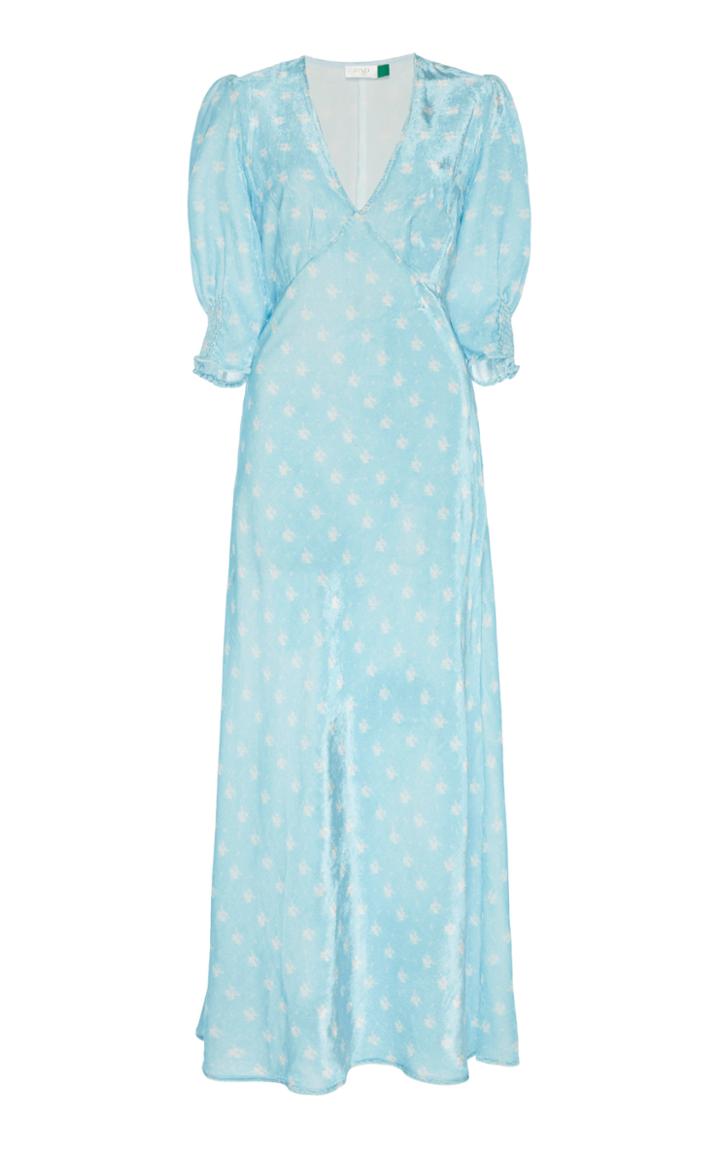 Rixo Zadie Short Sleeve Midi Dress