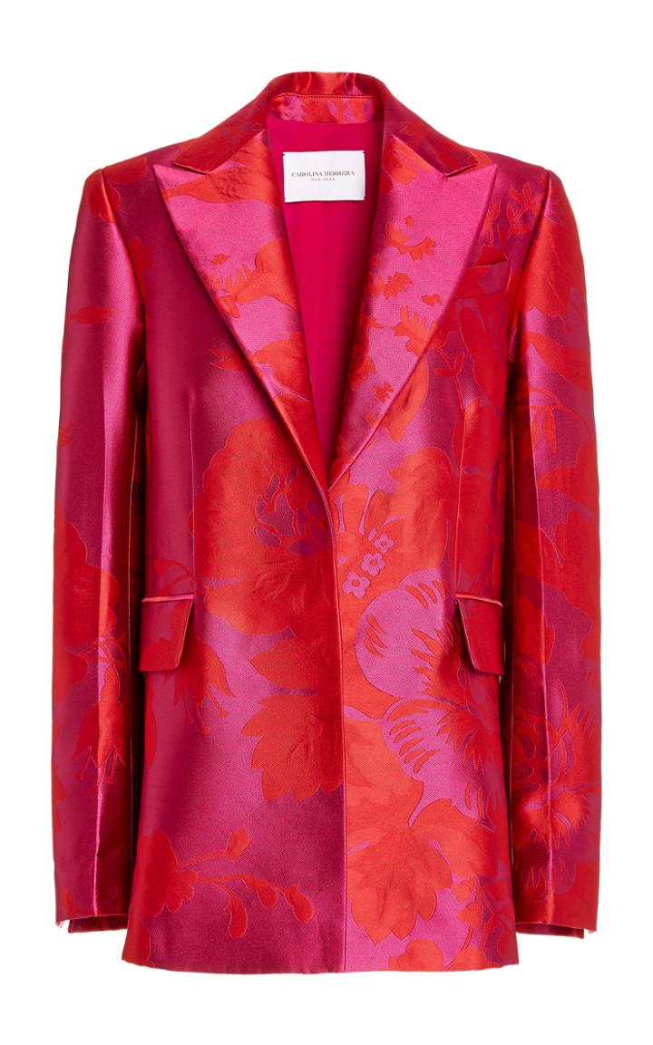 Moda Operandi Carolina Herrera Floral Jacquard Blazer