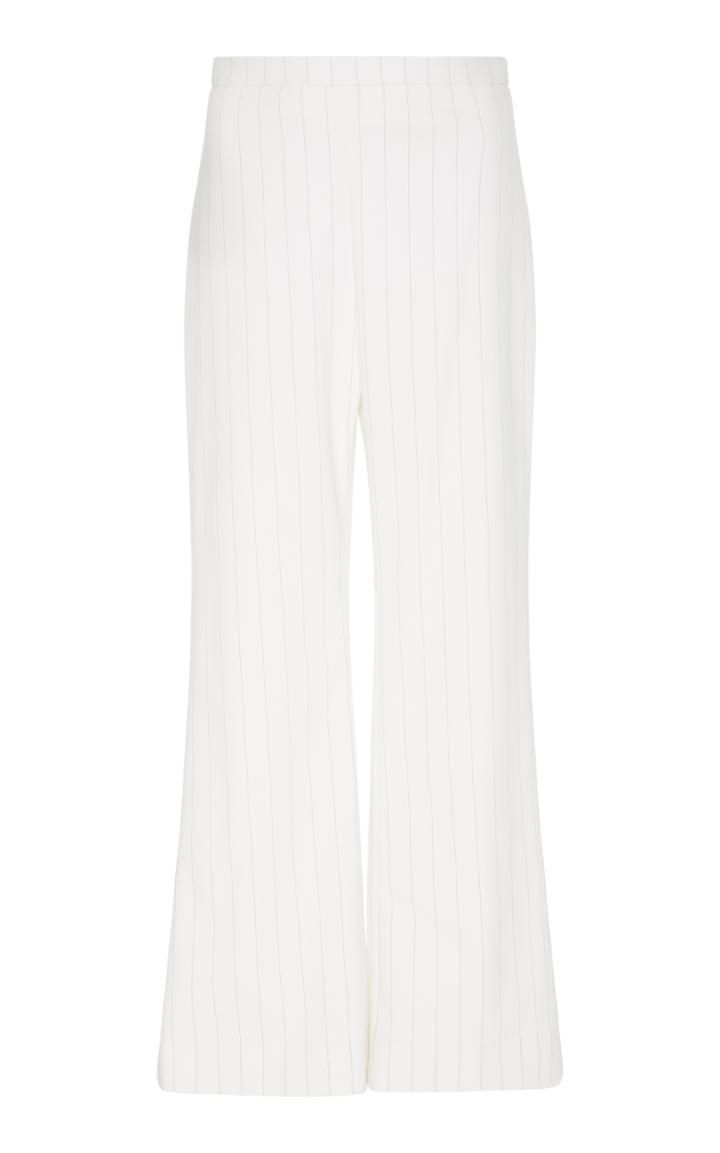 Christian Siriano Pin Striped Crop Trouser