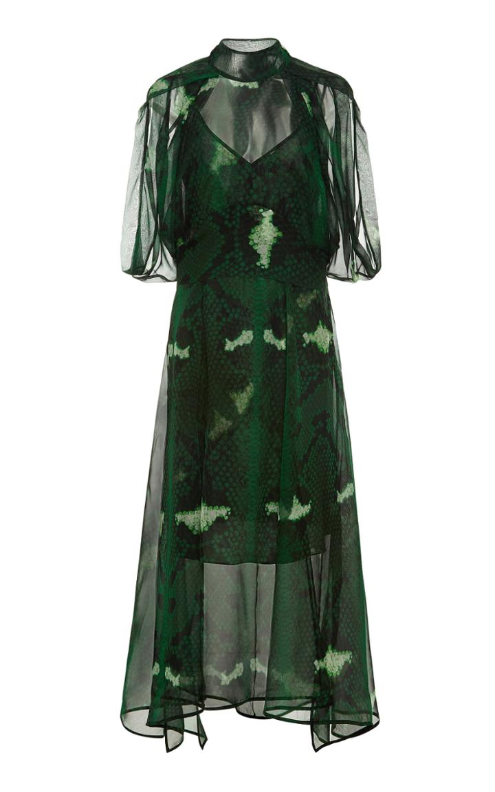 Petar Petrov Delway Printed Silk-chiffon Midi Dress