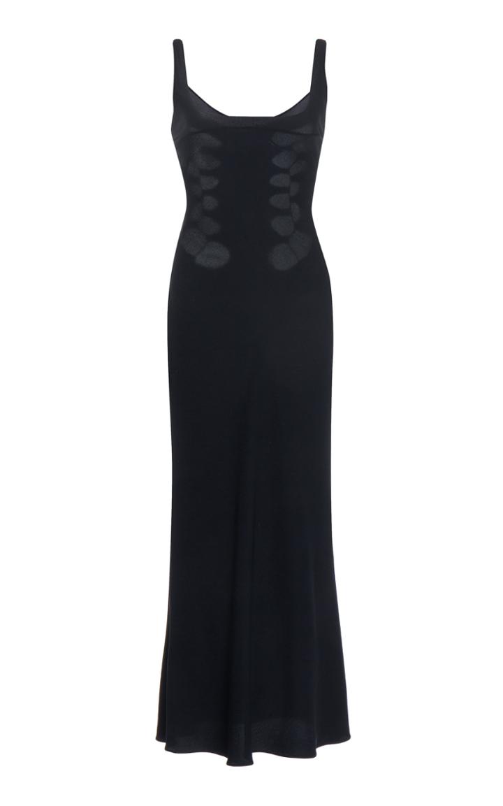 Maison Margiela Cady Lace Up Back Dress