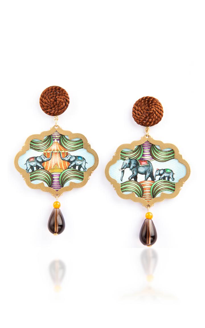 Anna E Alex Circo-elephants Earrings