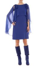 Moda Operandi Alberta Ferretti Enver Chiffon-overlay Crepe Midi Dress
