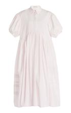 Moda Operandi Cecilie Bahnsen Margo Cotton Poplin Shirt Dress
