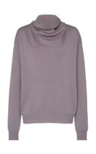 Agnona Draped Cashmere Turtleneck Sweater Size: S