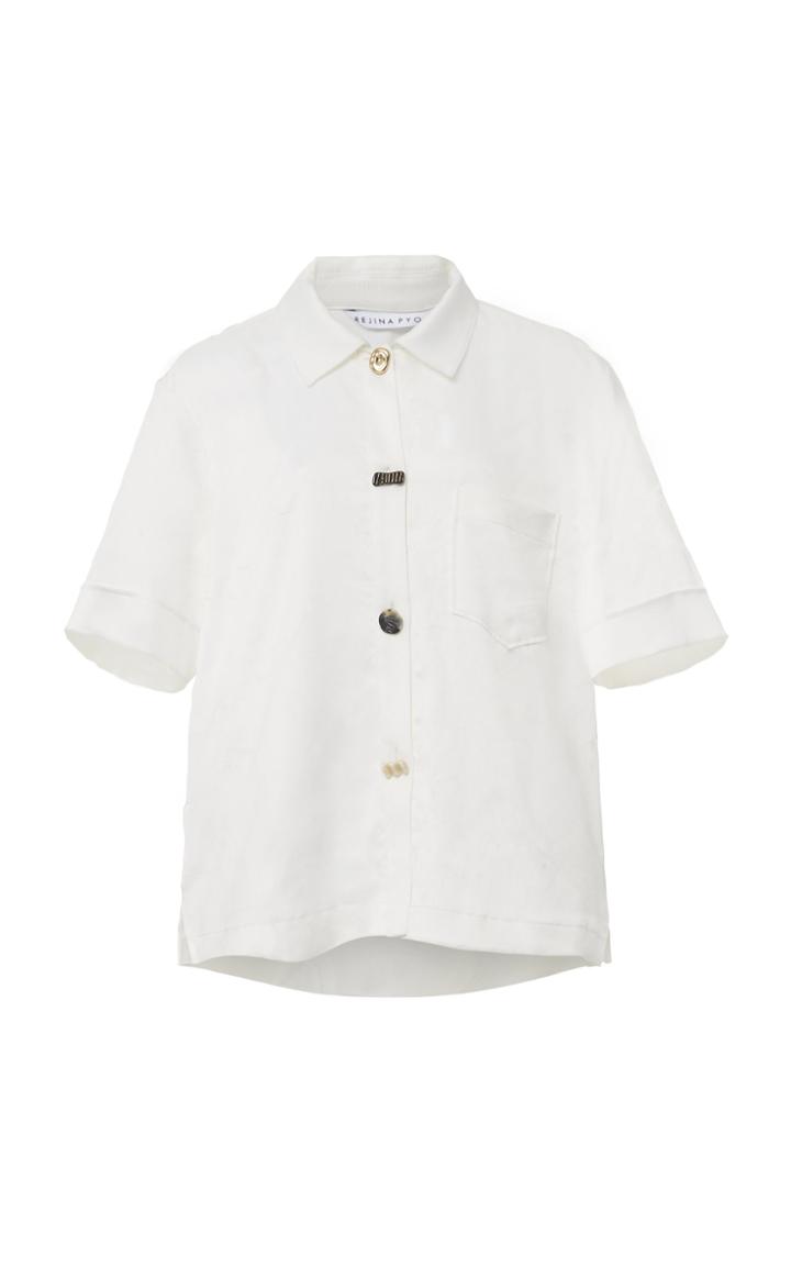 Rejina Pyo Nico Satin Shirt Size: Xs
