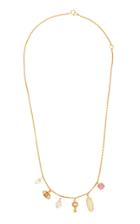 Moda Operandi Gaya 18k Yellow Gold Six Stones Necklace